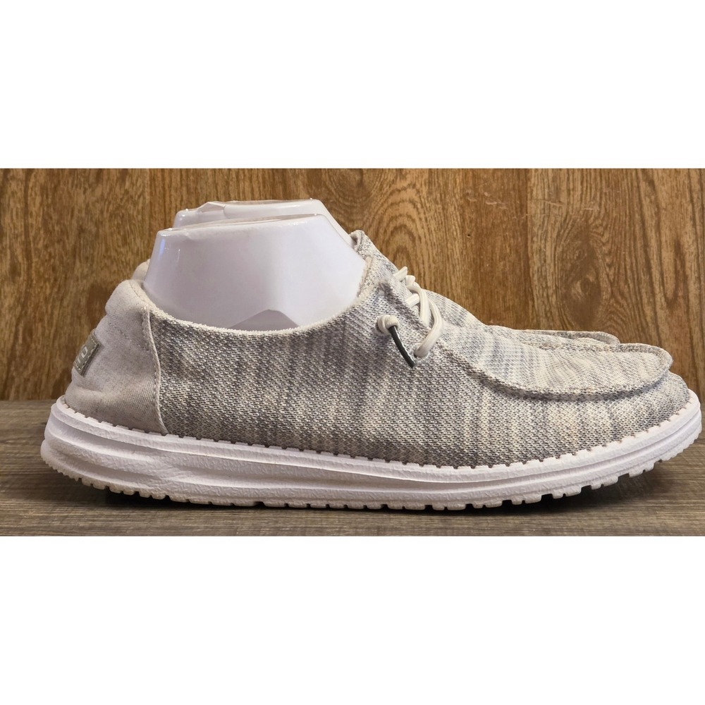 Hey Dude Wendy Sox Slip On Shoes Womens Size 10 Glacier Grey